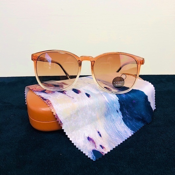 KOMONO Urkel Gradient Peach Sunglasses NEW - Picture 2 of 8